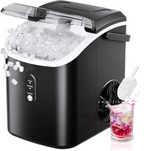 Countertop Portable Sonic Ice Maker - 6Mins Ready, 34Lbs/Day